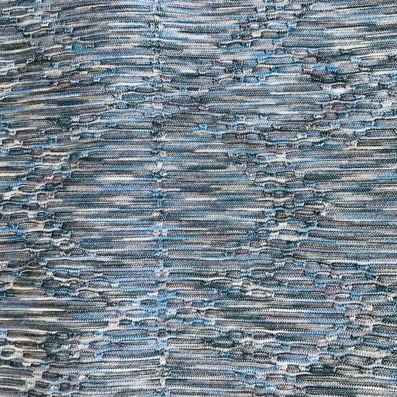 KAREN MILLEN {4} Dress Light Blue Metallic Knit Bodycon - Picture 9 of 15